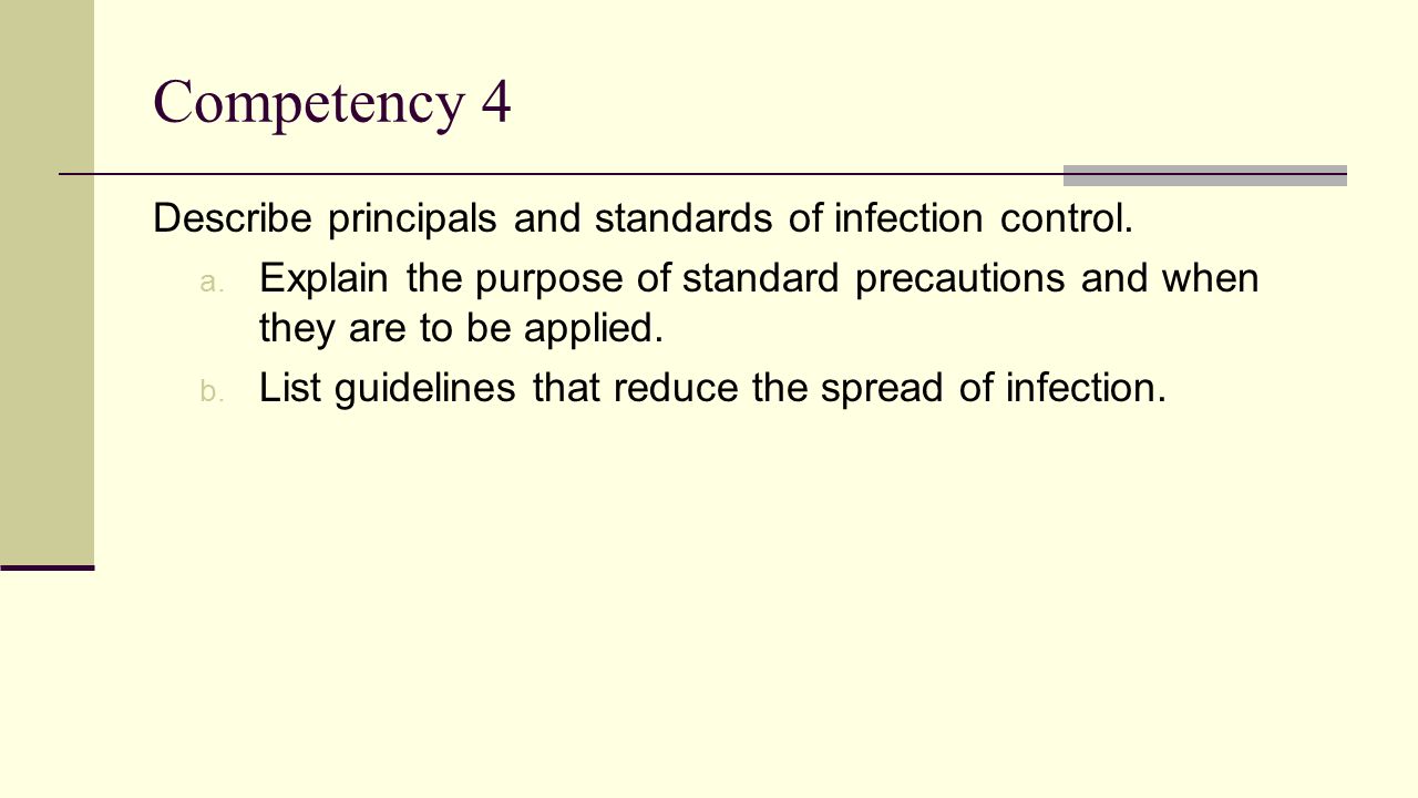 what is the purpose of writing an infection control policy
